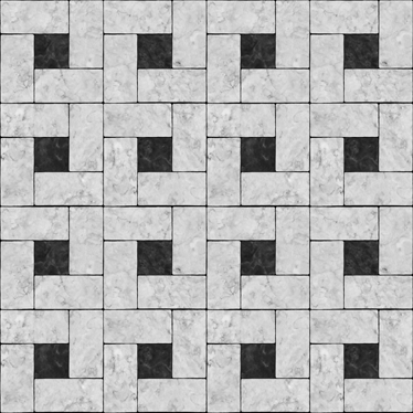 Tappeto vinile sala da pranzo piastrelle grigie - TenStickers