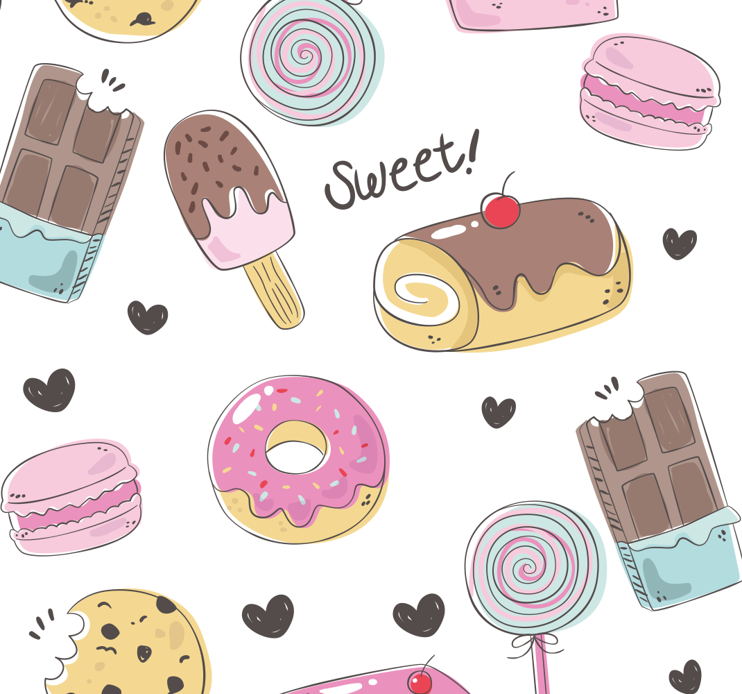Tappeto pvc cucina dessert deliziosi - TenStickers