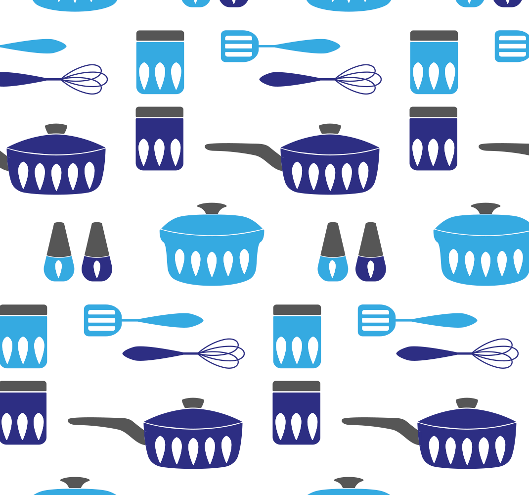 Tappeto pvc cucina carta da parati utensili cucina - TenStickers