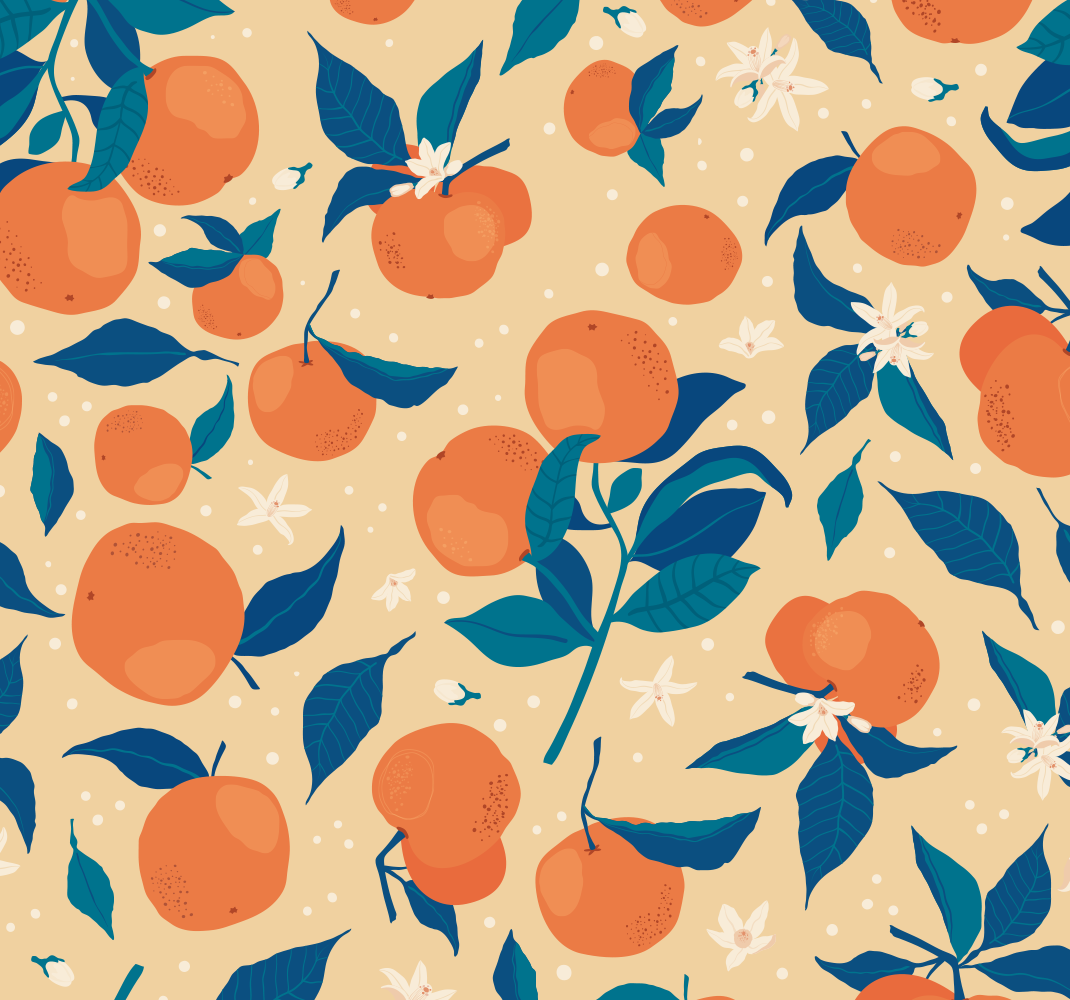 Tappeto pvc cucina motivo frutta arance - TenStickers