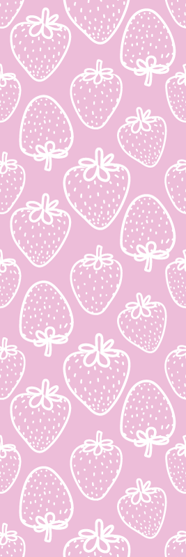 Tappeto pvc cucina motivo regalo fragole rosa - TenStickers