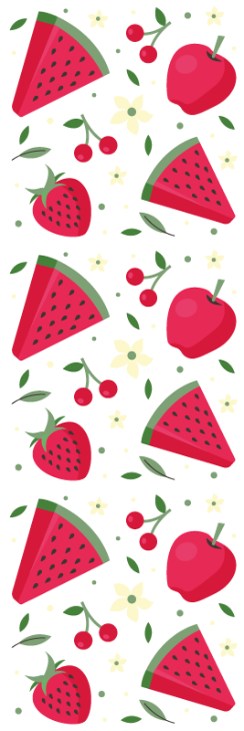 Tappeto pvc cucina con motivo di frutti diversi - TenStickers