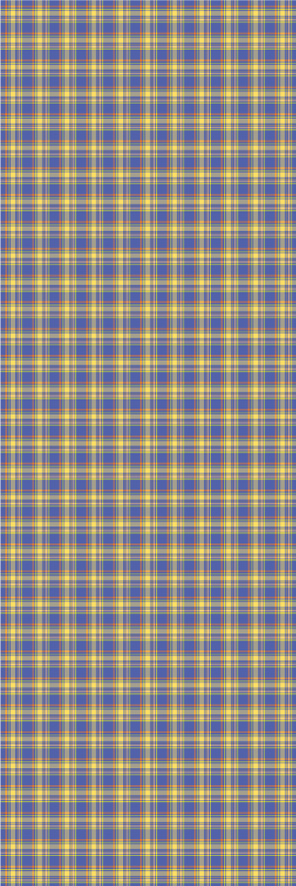 Tappeto pvc cucina motivo tartan blu a quadretti - TenStickers