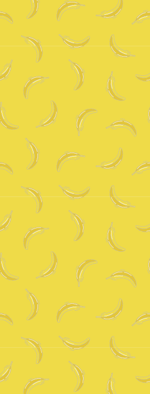 Tappeto pvc cucina giallo pantone banane - TenStickers