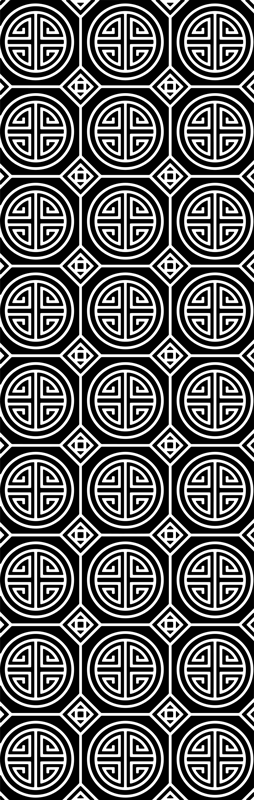 Tappeto vinile bagno minimalismo giapponese - TenStickers