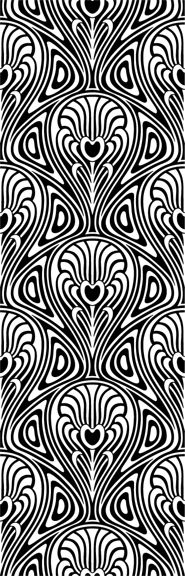 Tappeto vinile bagno stile liberty - TenStickers