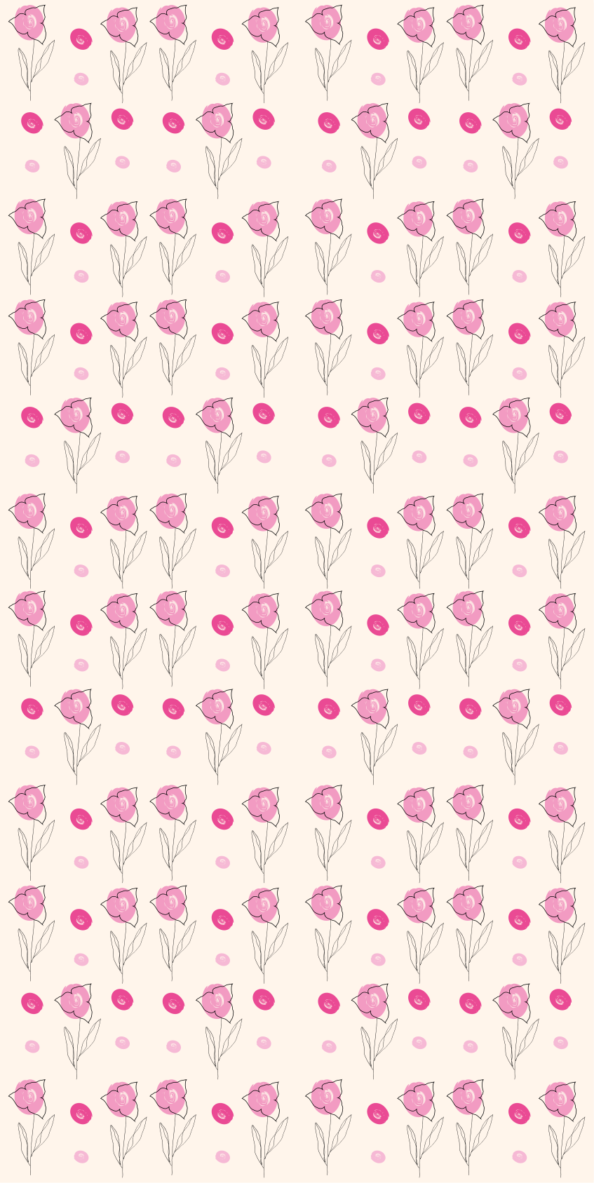 Tappeto vinile fiori bougainvillea patrón - TenStickers