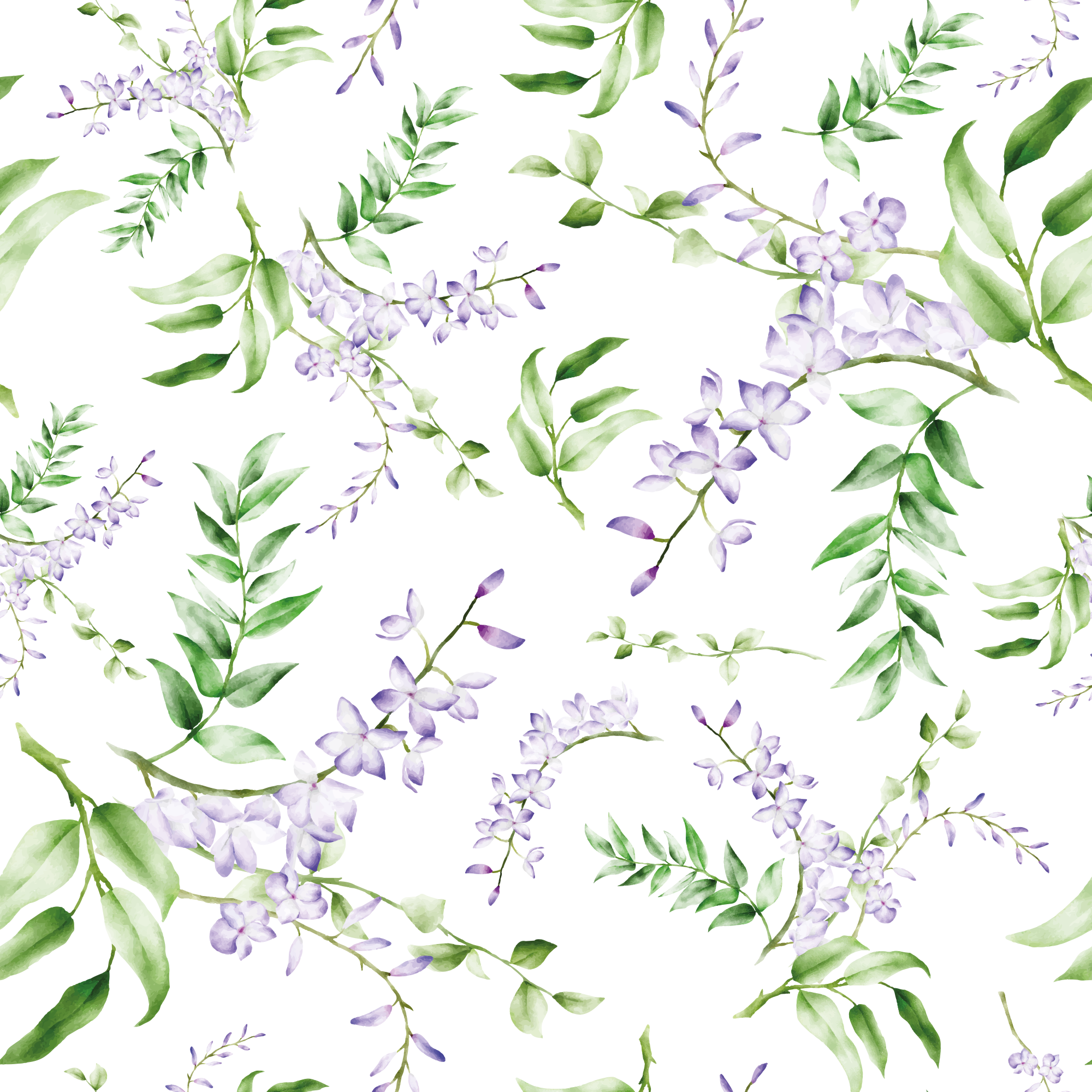 Tappeto vinile fiori motivo lavanda per finestra - TenStickers
