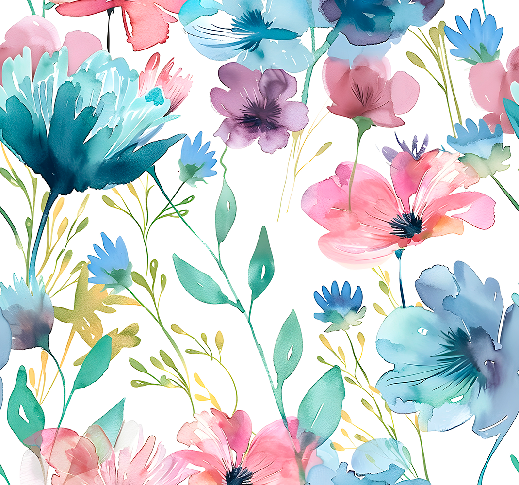 Tappeto vinile fiori fiori di campo d'estate - TenStickers