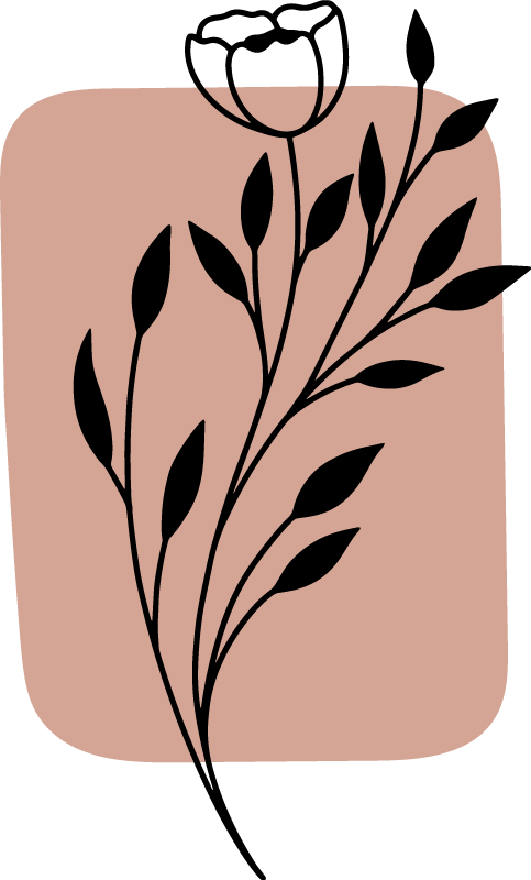 Tappeto vinile fiori accento floreale elegante - TenStickers