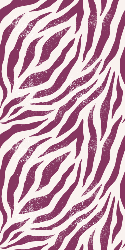 Tappeto vinile stampa animale motivo zebra viola e bianco - TenStickers
