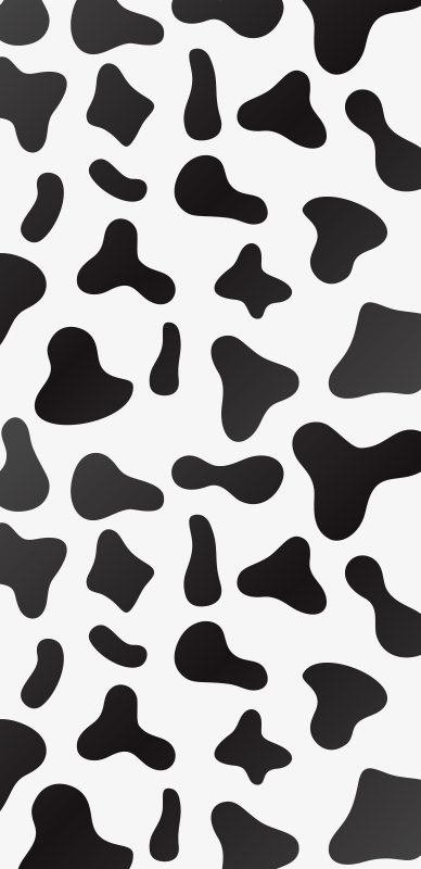 Tappeto vinile stampa animale maculato di mucca - TenStickers