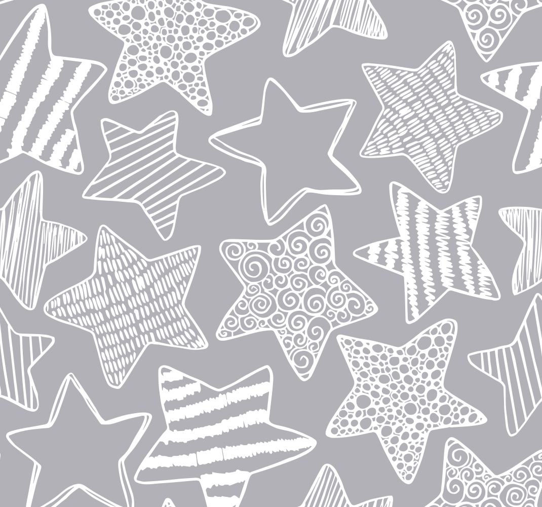 Tappetto vinile stelle stella bianca - TenStickers