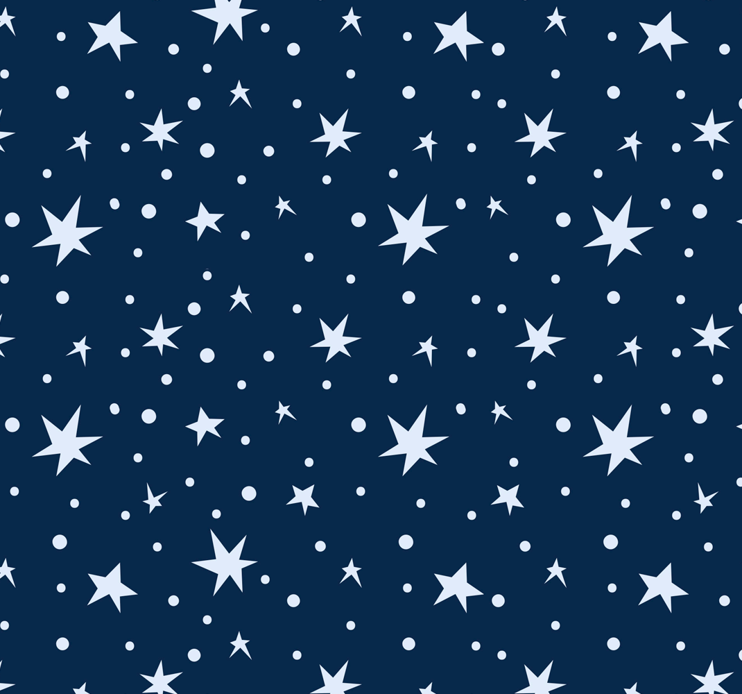 Tappetto vinile stelle su fondo blu navy - TenStickers