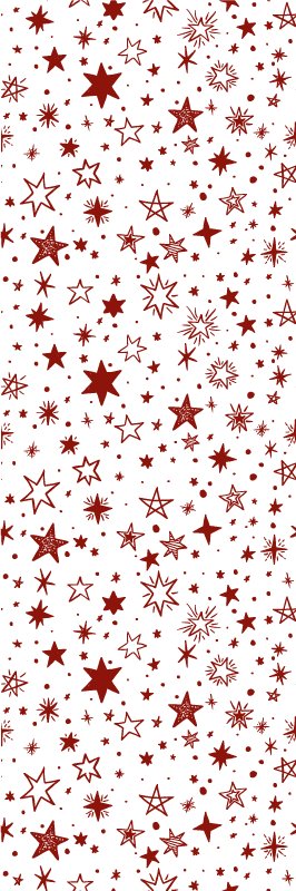 Tappetto vinile stelle stella acquerello rossa - TenStickers