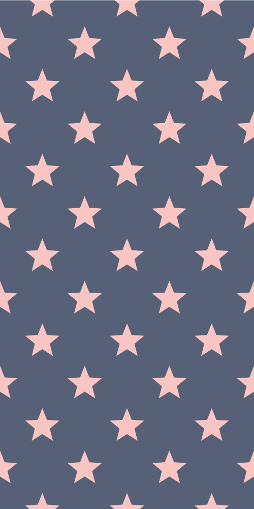 Tappetto vinile stelle rosa e grigie - TenStickers