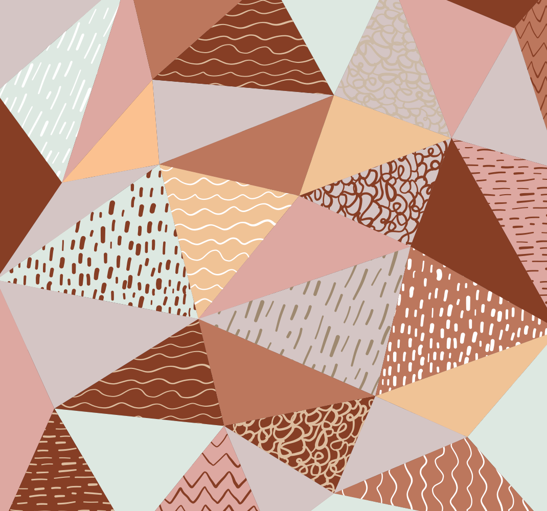 Tappeto vinile geometrico composizione triangoli - TenStickers