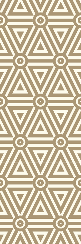 Tappeto vinile geometrico design vintage rétro - TenStickers