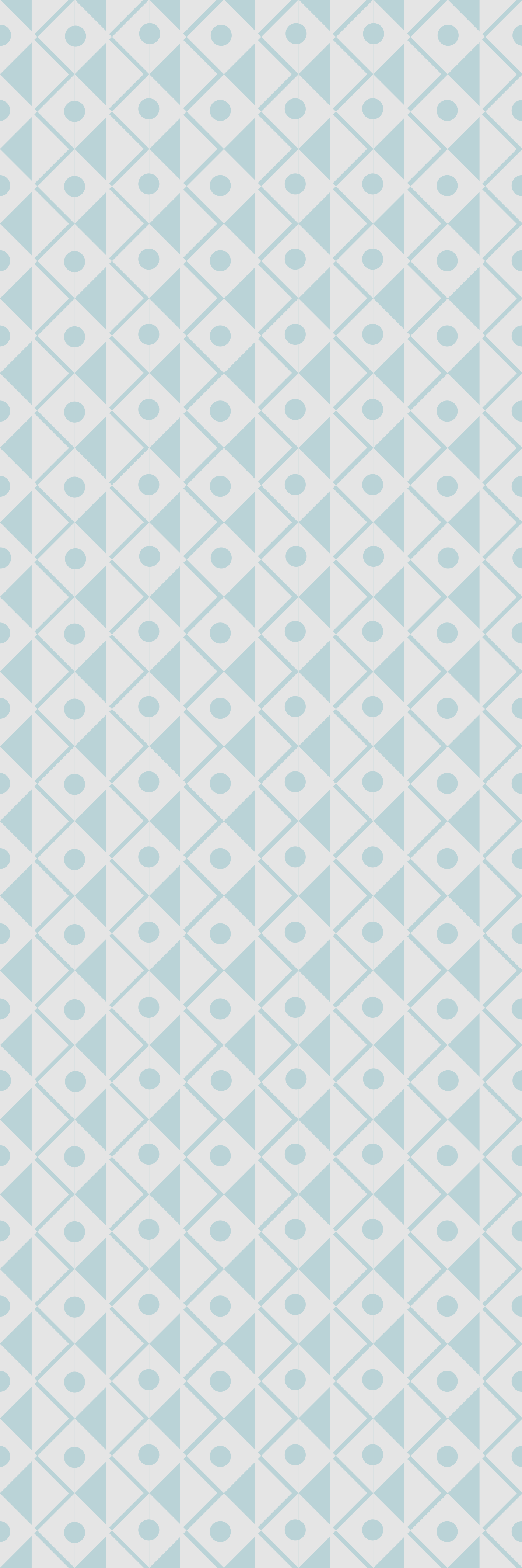 Tappeto vinile geometrico design rombi blu e bianchi - TenStickers