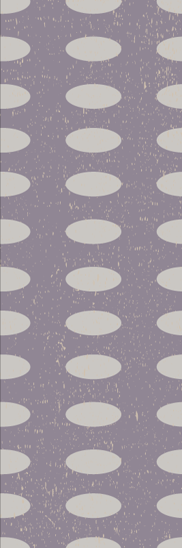 Tappeto vinile geometrico cerchi grigi e viola - TenStickers