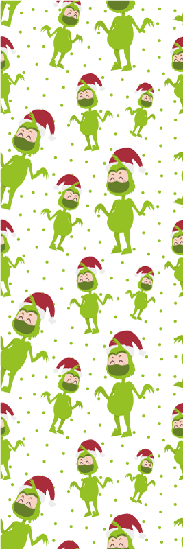 Tappeto vinile natale buon natale con maschera - TenStickers