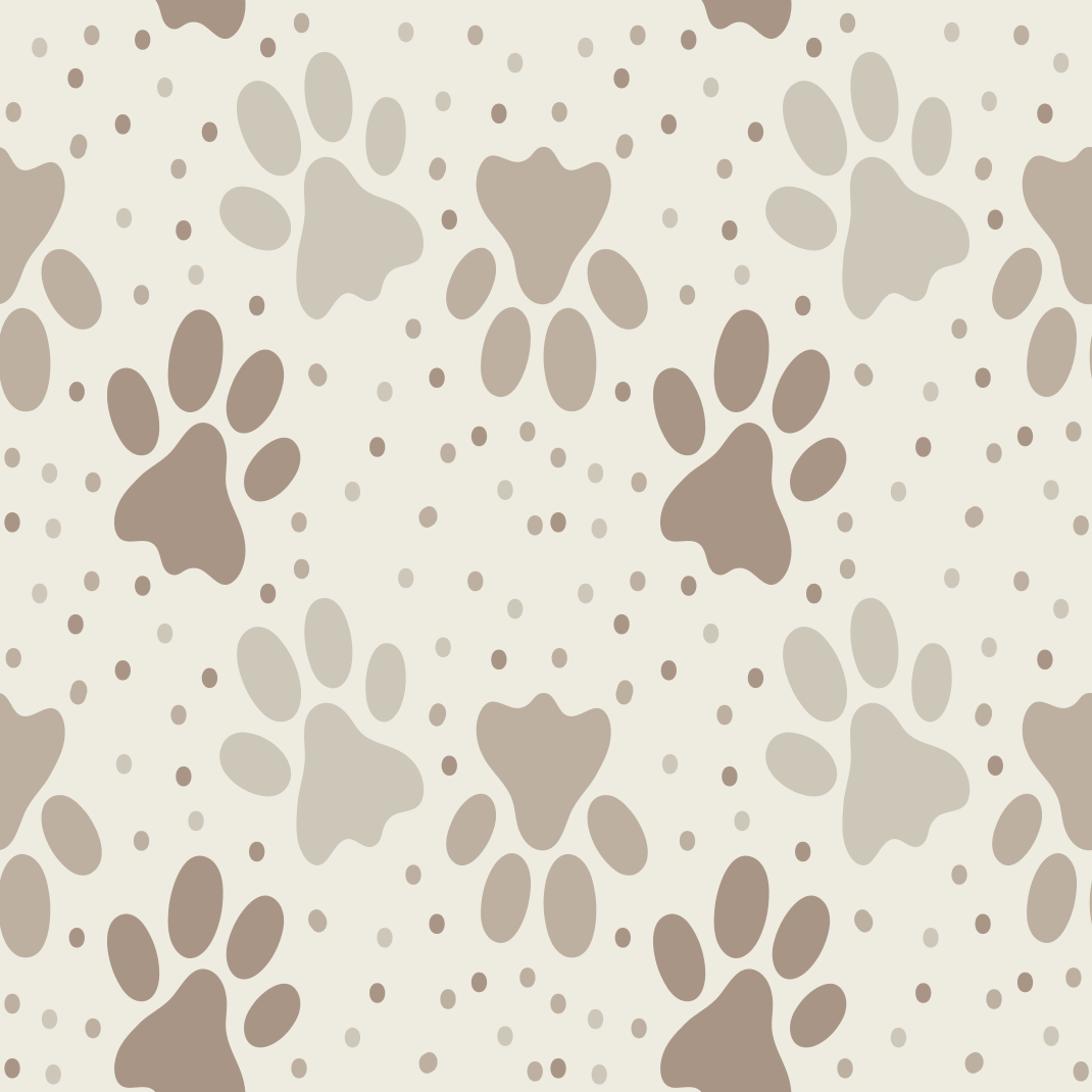 Tappeto vinile camera da letto impronta di cane - TenStickers