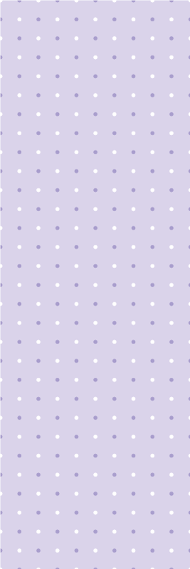 Tappeto vinile camera da letto motivo a pois viola e bianchi - TenStickers