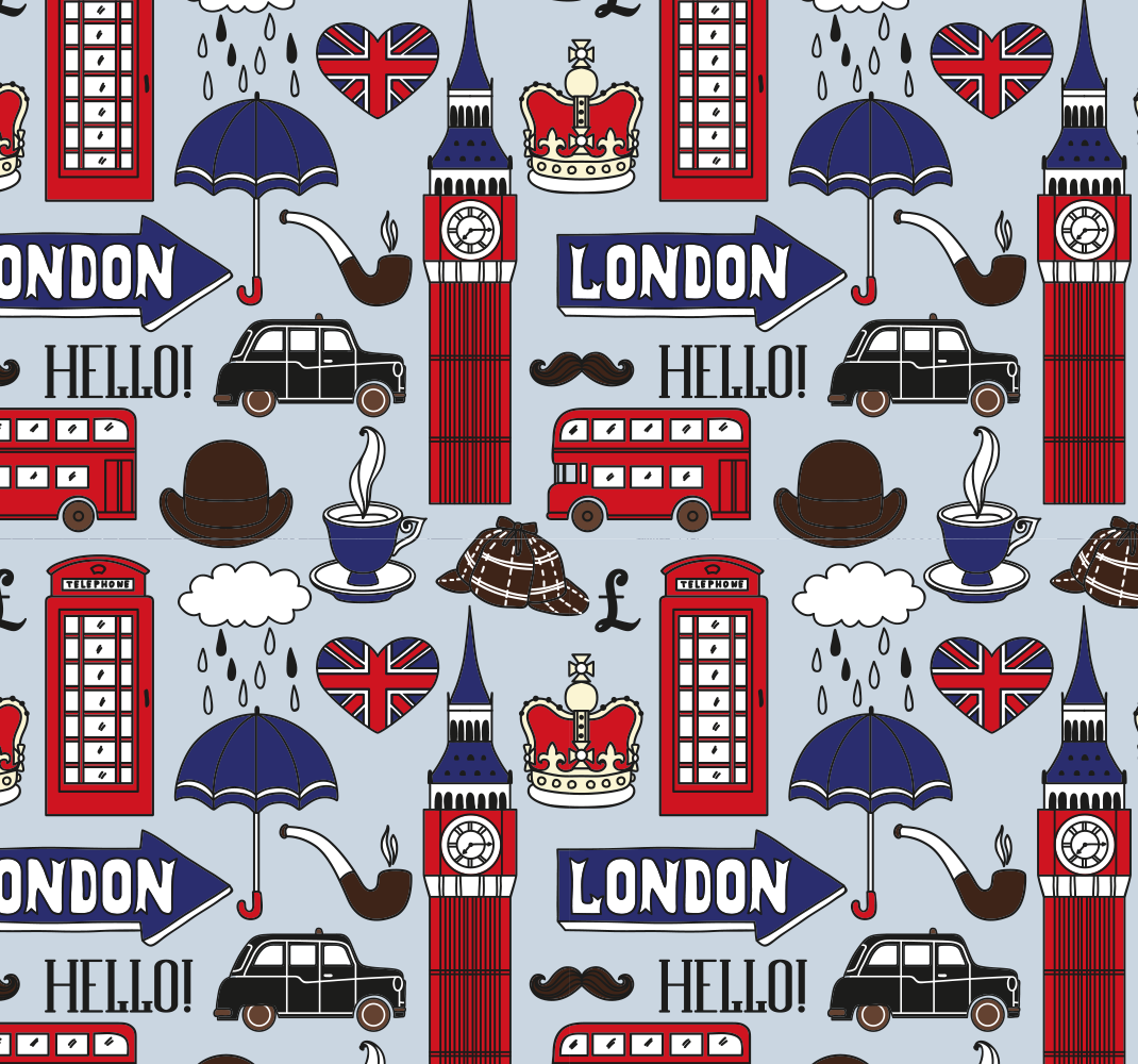 Tappeto vinile camera da letto il meglio di londra - TenStickers