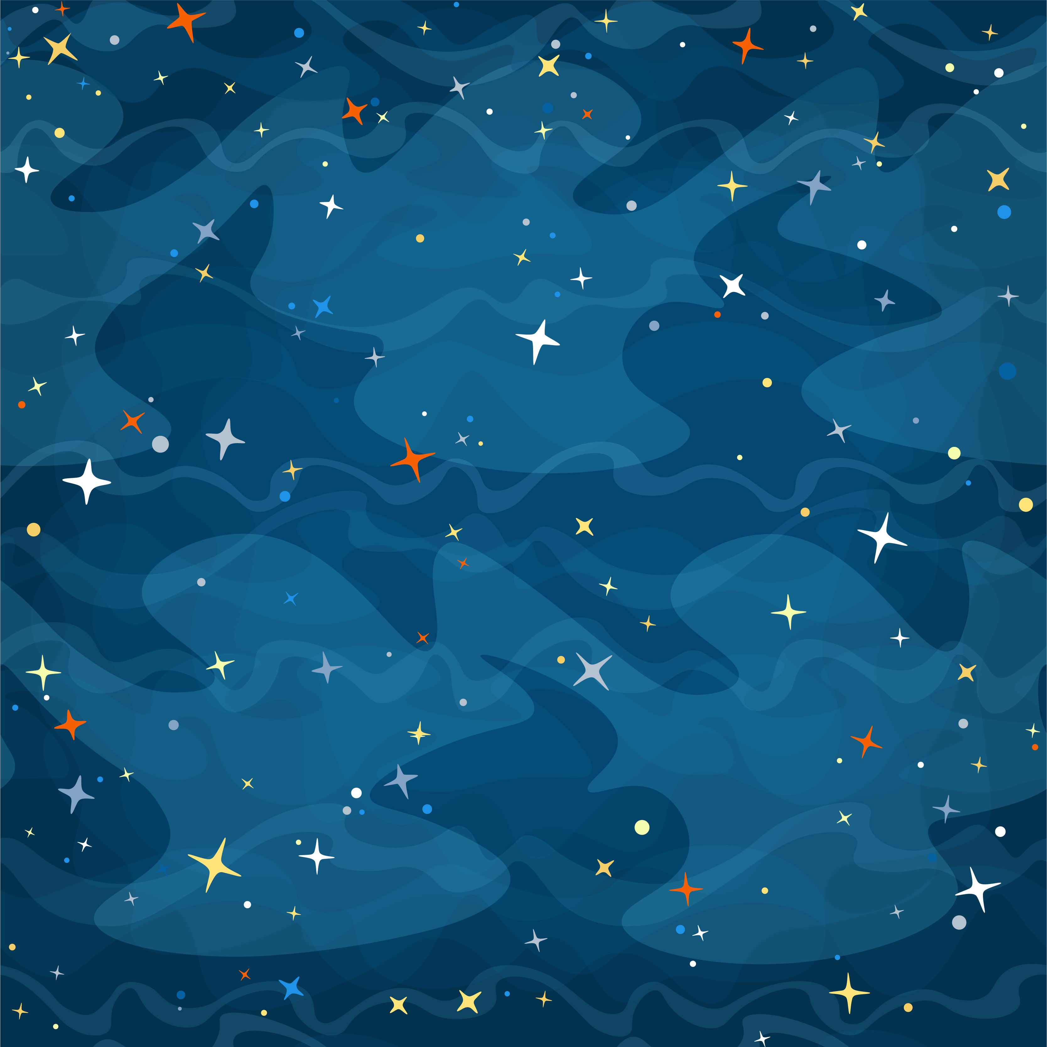 Tappeto vinile camera da letto camuffamento stellato - TenStickers