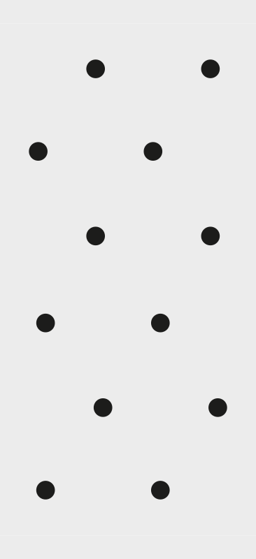 Tappeto vinile camera da letto stile nordico a pois neri - TenStickers