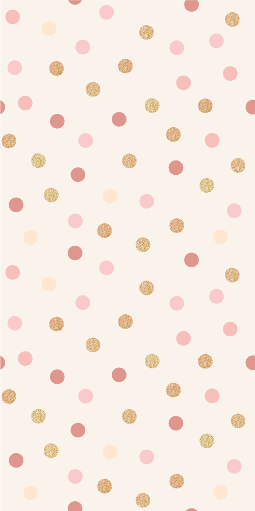 Tappeto vinile camera da letto motivo a pois rosa chiaro - TenStickers