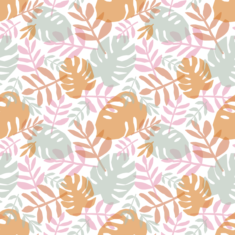 Tappeto vinile natura motivo foglia verde - TenStickers