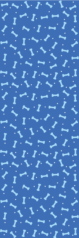Tappeto vinile camera da letto ossa blu seamless - TenStickers