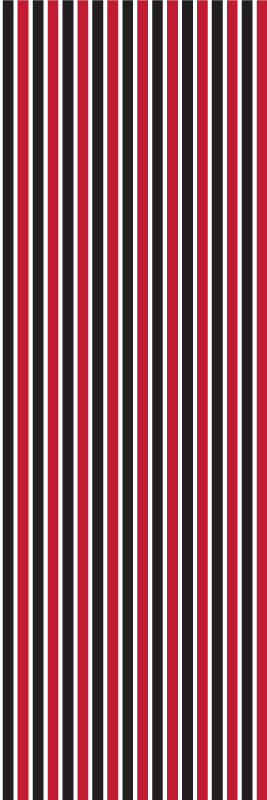 Tappeto vinile camera da letto motivo verticale rosso e nero - TenStickers