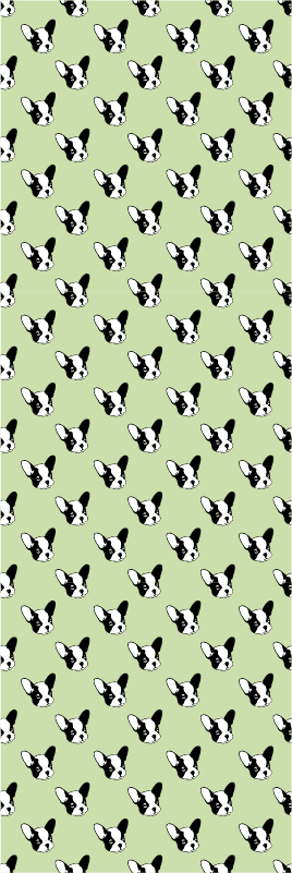 Tappeto vinile camera da letto cucciolo bulldog francese - TenStickers