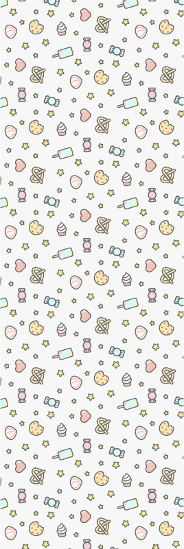 Tappeto vinile camera da letto snack per bimbi con faccia - TenStickers
