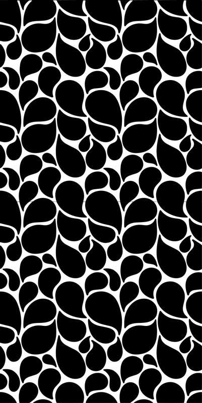 Tappeto vinile geometrico gocce d'acqua - TenStickers