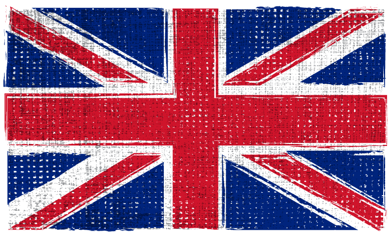 Tappeto vinile geometrico bandiera grunge uk - TenStickers