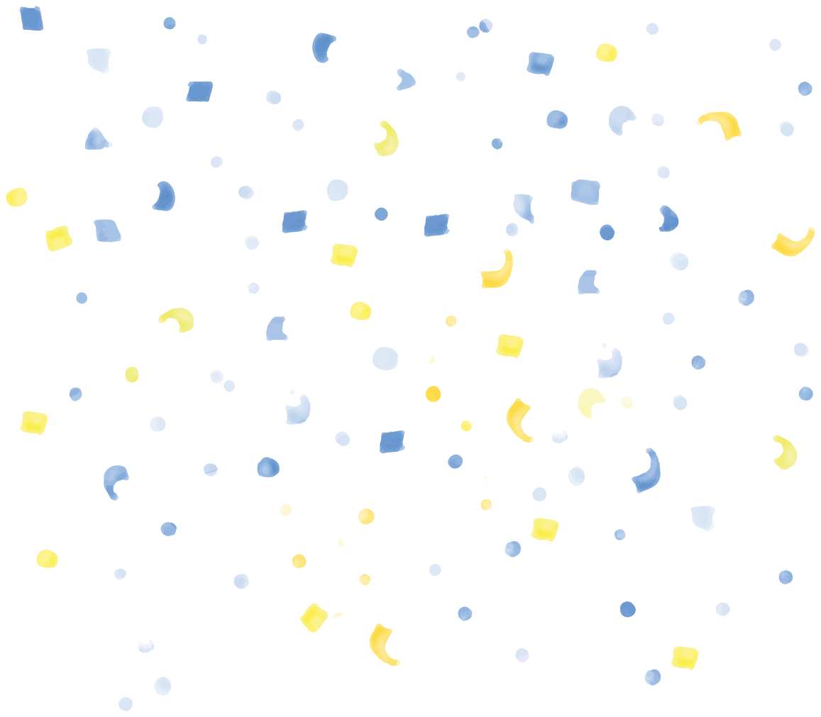 Tappeto vinile geometrico confetti acquerello - TenStickers