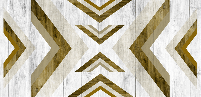 Tappeto vinile geometrico rivestimento scrivania strutturato - TenStickers