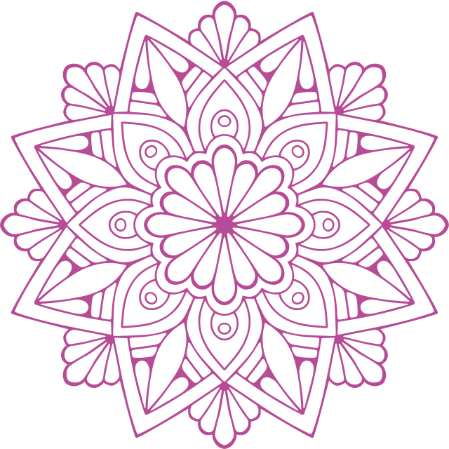 Tappeto vinile geometrico elemento botanico elaborato - TenStickers