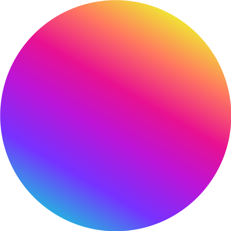 Tappeto vinile geometrico cerchio sfumato colorato - TenStickers