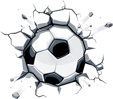 Tappeto vinile per bambini palla da calcio 3d - TenStickers