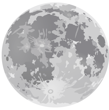 Tappeto vinile per bambini luna piena - TenStickers