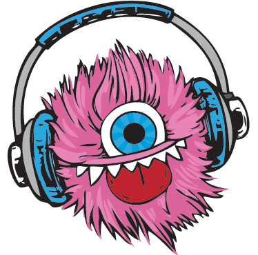 Tappeto vinile per bambini mostro peloso rosa - TenStickers