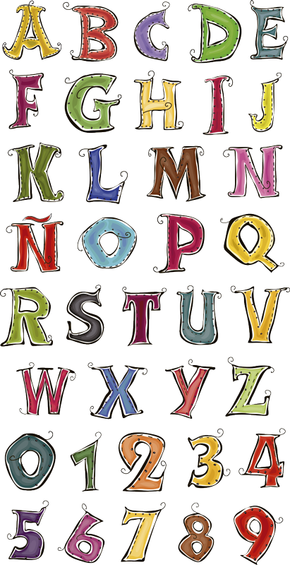 Tappeto vinile per bambini abecedario completo italiano - TenStickers