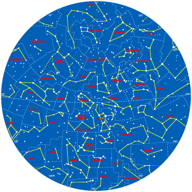 Tappeto vinile per bambini costellazioni dell'emisfero sud - TenStickers