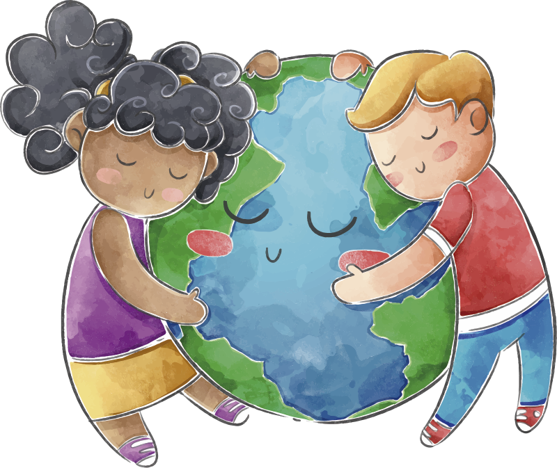 Tappeto vinile per bambini mappamondo per bambini - TenStickers