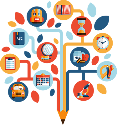 Tappeto vinile per bambini albero della scienza - TenStickers