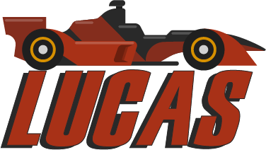 Tappeto vinile per bambini auto f1 rossa con nome - TenStickers